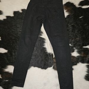 Justice Glittery Black Kids Leggings
